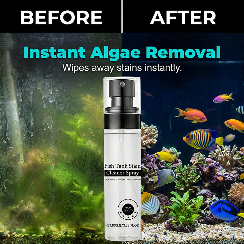 🔥Limited Time Promotion 50% OFF🔥Odorless Aquarium Stain Remover Spray Safe for Fish