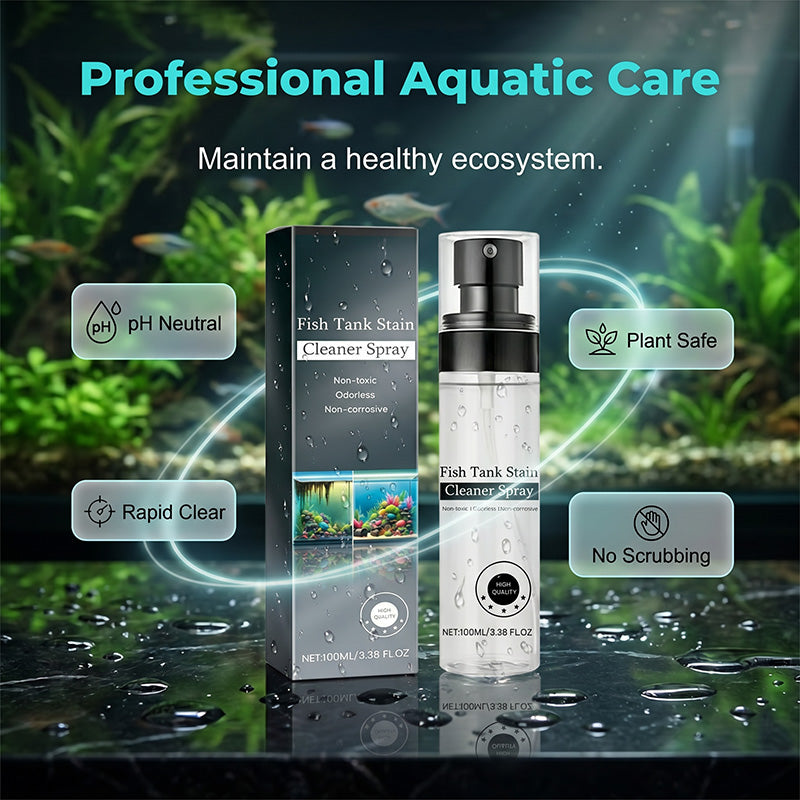 🔥Limited Time Promotion 50% OFF🔥Odorless Aquarium Stain Remover Spray Safe for Fish