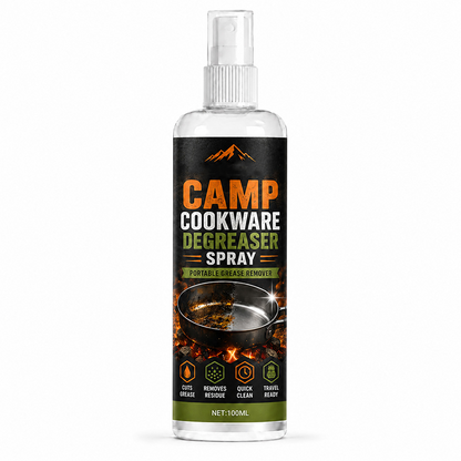 Camping Cookware Degreaser Spray with Cleaning Towel