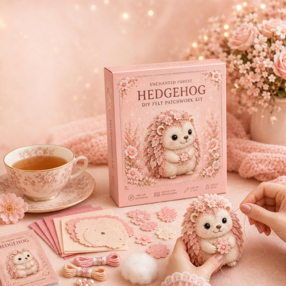 🎀49% OFF🎁Pink Enchanted Forest DIY Felt Patchwork Kit