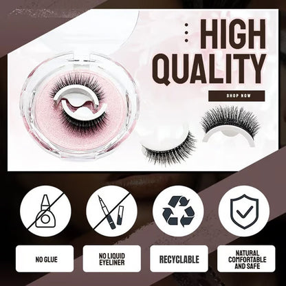 🥳2026 HOT SALE🥳💞50K+ SOLD!👁️✨Reusable Self‑Adhesive False Eyelashes – No glue needed, just press & go. Natural curl, reusable & easy to remove. A beauty game‑changer! 💕🌸