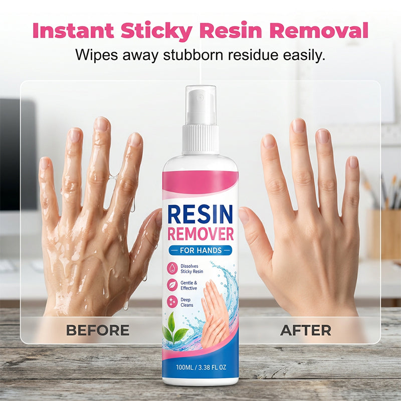 ✨🤲Hot Sale 50% OFF!💦Chicssleek™ Gentle Resin Remover for Hands – Instantly dissolves sticky epoxy & UV resin. Safe for sensitive skin, no irritation. A must for crafters! 🎨💎