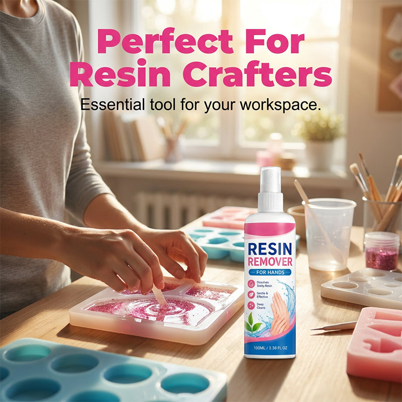 ✨🤲Hot Sale 50% OFF!💦Chicssleek™ Gentle Resin Remover for Hands – Instantly dissolves sticky epoxy & UV resin. Safe for sensitive skin, no irritation. A must for crafters! 🎨💎