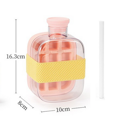 2-in-1 Ice Cube Maker Water Bottle