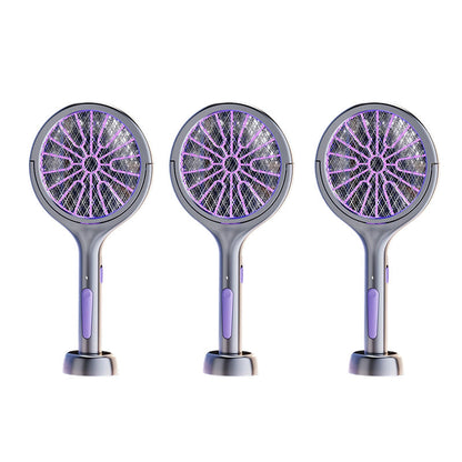 🥳2026 HOT SALE🥳💞50K+ SOLD!🛡️💤 50% OFF! Rechargeable Bug Zapper – Triple‑layer safety mesh, extendable handle, rotates for wall & corner strikes. Pest‑free sleep, worry‑free safety! 🌟💚