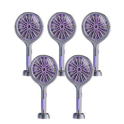 🥳2026 HOT SALE🥳💞50K+ SOLD!🛡️💤 50% OFF! Rechargeable Bug Zapper – Triple‑layer safety mesh, extendable handle, rotates for wall & corner strikes. Pest‑free sleep, worry‑free safety! 🌟💚