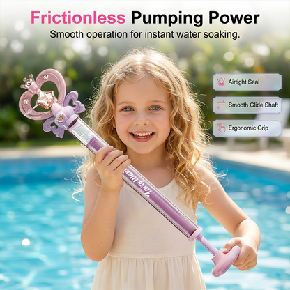 🔥50%‑OFF NOW🧚Kids' Pump‑Action Fairy Wand Water Gun‑Cute Summer Outdoor Toy for Boys & Girls