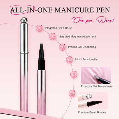 💅All-in-One Cat Eye Nail Gel Pen