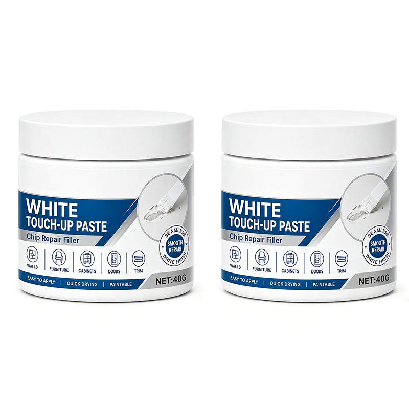 White Furniture Touch-Up Paste with Brush