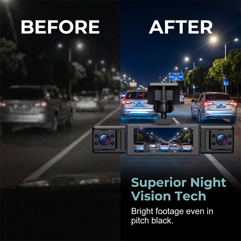 🚗50% OFF NOW! 360° Protection 4‑Channel Dash Cam‑4K UHD Car Dashboard Camera, Super Night Vision with Radar Motion Detection & 24H Parking Monitor for Full‑Angle Vehicle Surveillance
