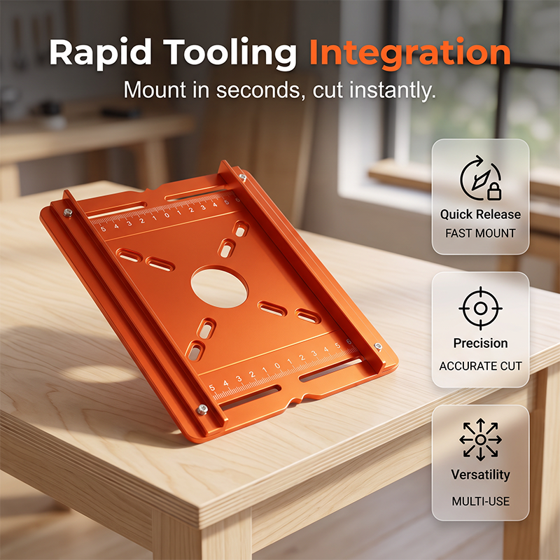 🎉 2026 Sale — Over 8,000 Sold! 🔩 Aluminum Alloy Wood Router Slotting Bracket – Straight Slots Every Time, Even for Beginners! ✨