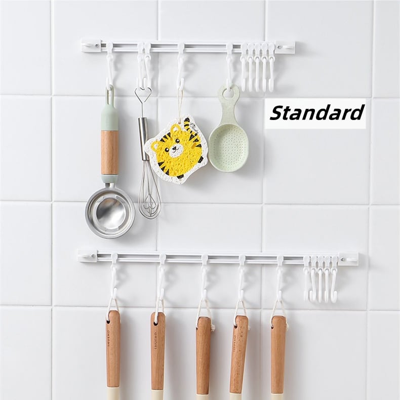 🏠 Wall-Mounted Slide Rail Hanger Rack – Space-Saving Storage