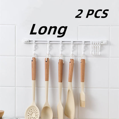 🏠 Wall-Mounted Slide Rail Hanger Rack – Space-Saving Storage