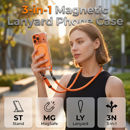 📱 50% off! 🎀 Multifunctional Smartphone Case with Wrist Strap – TPU – Built-in Stand & Adjustable 8 mm Wrist Strap – Compatible with iPhone 14/15/16/17 Pro/Max