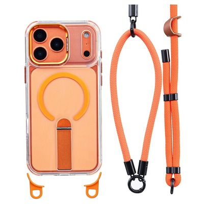 📱 50% off! 🎀 Multifunctional Smartphone Case with Wrist Strap – TPU – Built-in Stand & Adjustable 8 mm Wrist Strap – Compatible with iPhone 14/15/16/17 Pro/Max