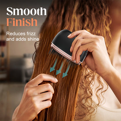 ✨️Limited time 50% off! 🔥Heats in 3 seconds 👱‍♀️style your hair anytime anywhere!Mini Cordless Hair Straightener Comb