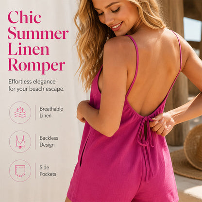 Women’s Backless Casual Summer Romper