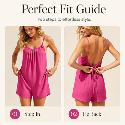 Women’s Backless Casual Summer Romper