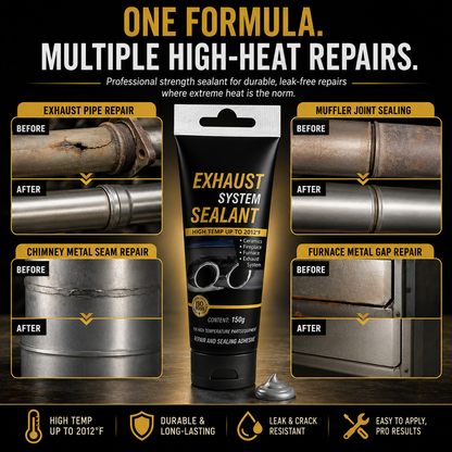 🛠All-purpose repair！High Temperature Exhaust Repair Sealant