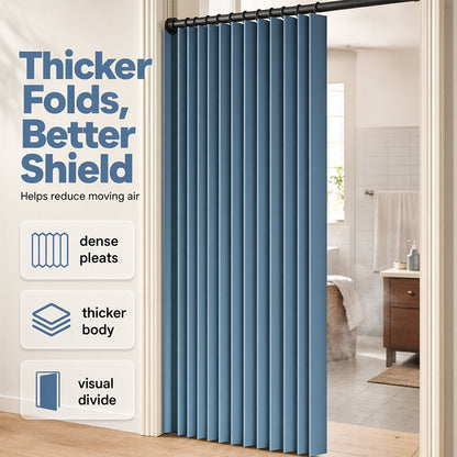 ⏰🔥LIMITED TIME 49% OFF! ⭐No-Drill Magnetic Accordion Door Curtain