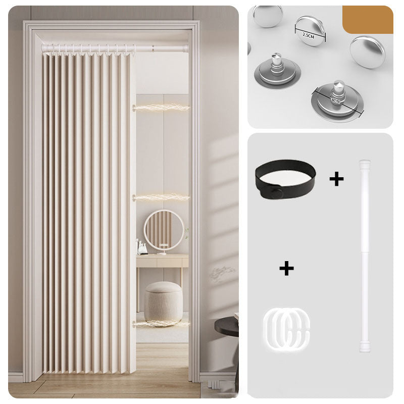 ⏰🔥LIMITED TIME 49% OFF! ⭐No-Drill Magnetic Accordion Door Curtain