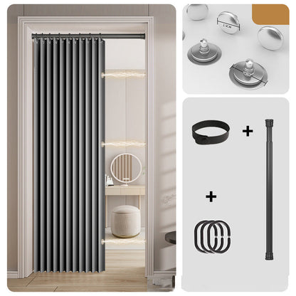 ⏰🔥LIMITED TIME 49% OFF! ⭐No-Drill Magnetic Accordion Door Curtain