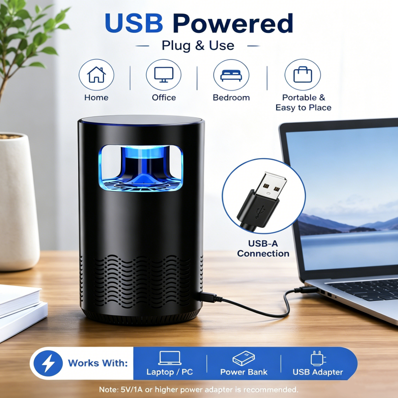 USB-Powered Mosquito Killer Lamp