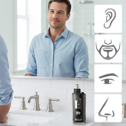 📢50% OFF !! ⏰Nose & Ear Hair Trimmer with LED Display