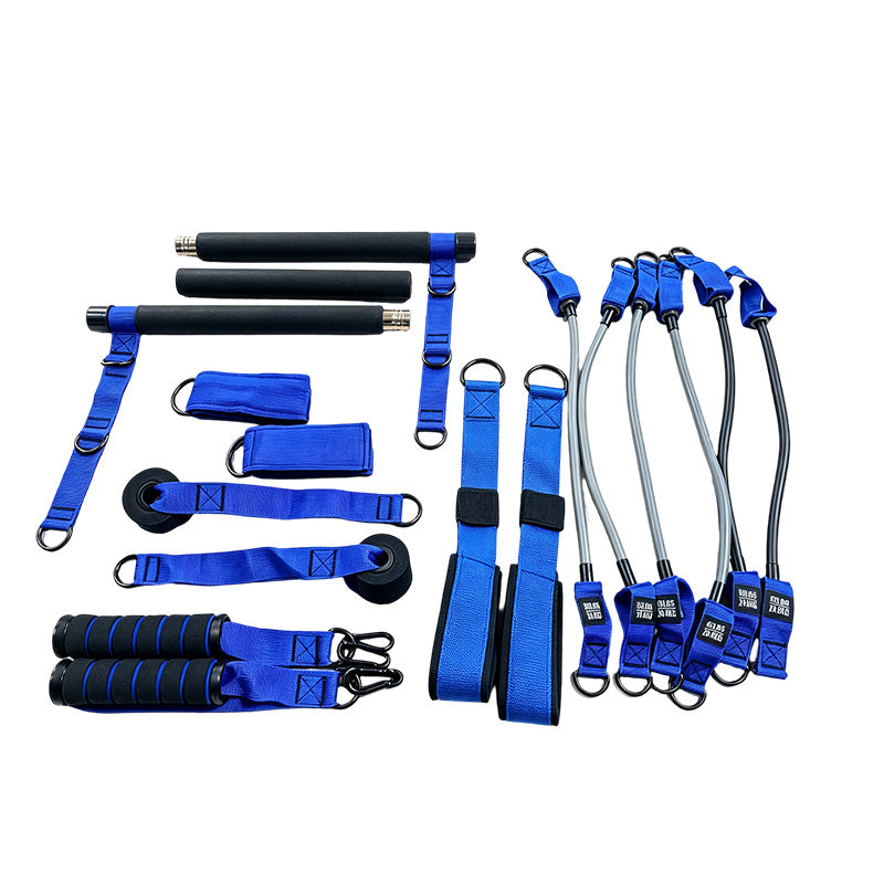 🔥Limited Time 50% Off！💪Essential for fitness enthusiasts！🧘🏻‍♀️Do Pilates training at home！🏋️‍♀️Portable Pilates Bar Kit with 6 Resistance Bands