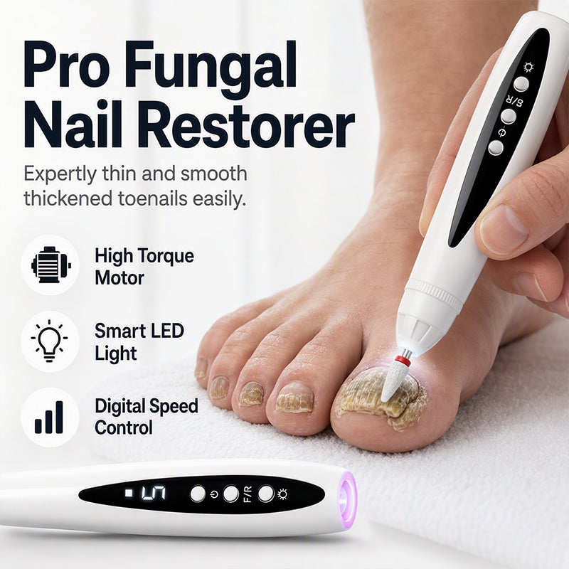2-in-1 Electric Nail Drill with UV Gel Light Portable Manicure Pedicure Kit
