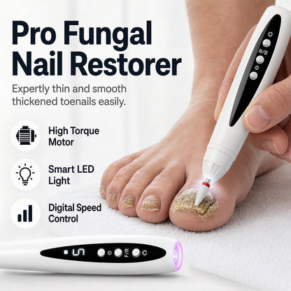 2-in-1 Electric Nail Drill with UV Gel Light Portable Manicure Pedicure Kit