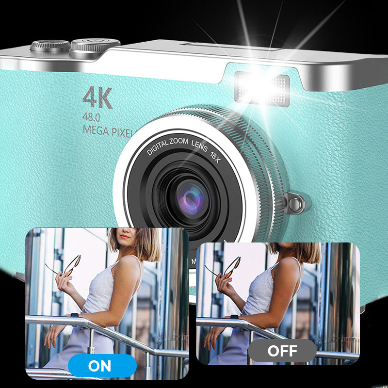 📢📢50% OFF !! ⏰4K HD Flip-Screen Digital Camera