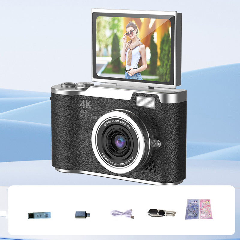 📢📢50% OFF !! ⏰4K HD Flip-Screen Digital Camera