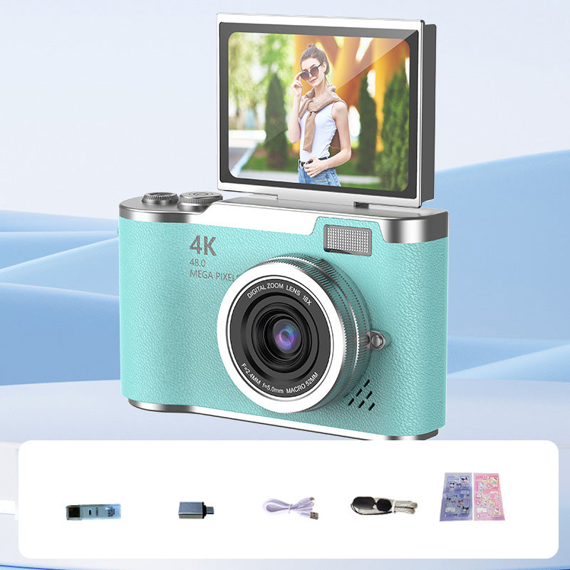 📢📢50% OFF !! ⏰4K HD Flip-Screen Digital Camera
