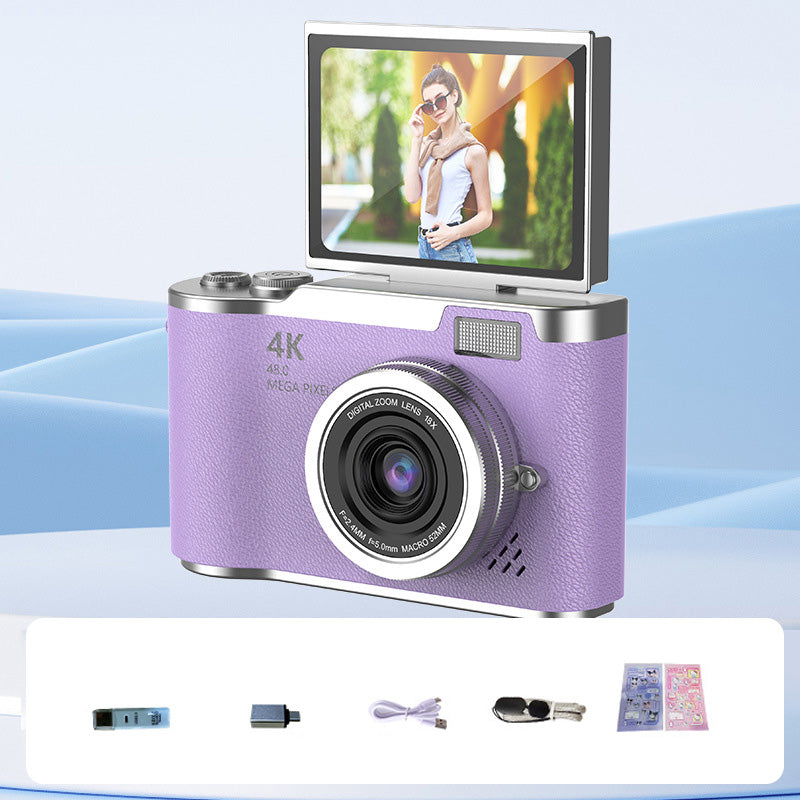 📢📢50% OFF !! ⏰4K HD Flip-Screen Digital Camera