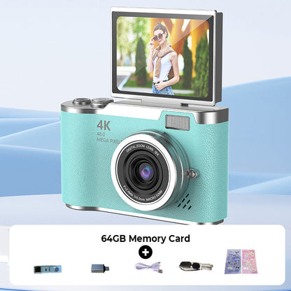📢📢50% OFF !! ⏰4K HD Flip-Screen Digital Camera