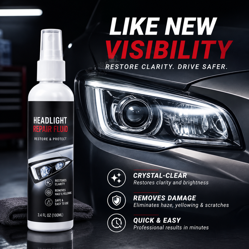Car Headlight Restoration Repair Spray