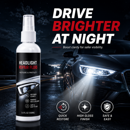 Car Headlight Restoration Repair Spray