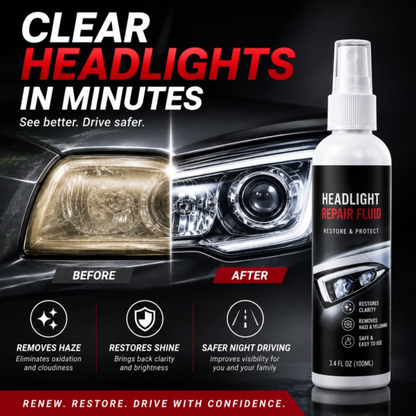Car Headlight Restoration Repair Spray