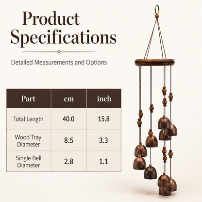 🎁50% Off For 2026 New Arrival！🔥High‑end decor to soothe your mood and comfort your soul！🔔Rotating Metal Bell Wind Chime