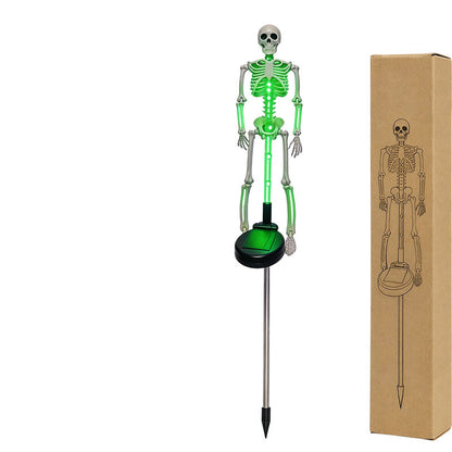 👻50% Off For Halloween! 💀Best Decorations For Spooky Ghost Vibes!🎃💡 Solar Skeleton Stake Lights – Glow In The Dark, Solar Powered, Easy To Install. Ideal For Haunted Yard, Porch & Walkway! 👻🪦✅