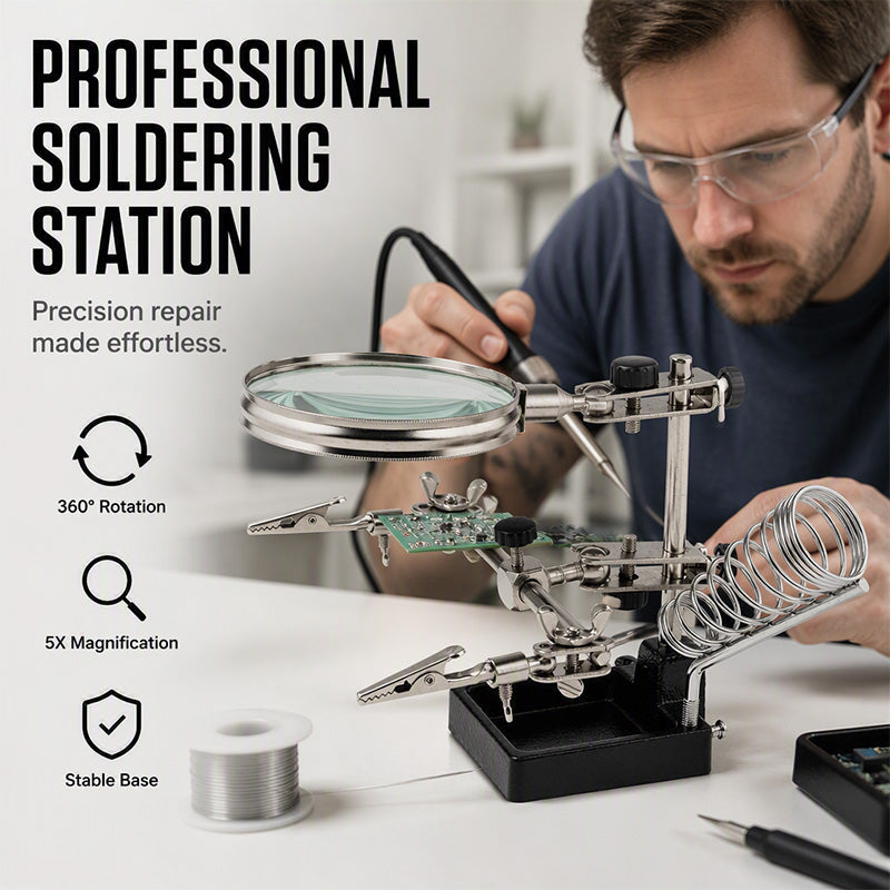 Adjustable Helping Hands Soldering Station