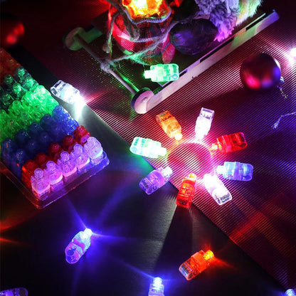 🥳2026 HOT SALE🥳💞50K+ SOLD! 🎉💡 50% OFF! Mini Colorful LED Finger Lights – Bright multi‑color glow, one‑touch on/off. Soft elastic band fits comfortably – perfect for parties, concerts & kids’ play! 🎶✨