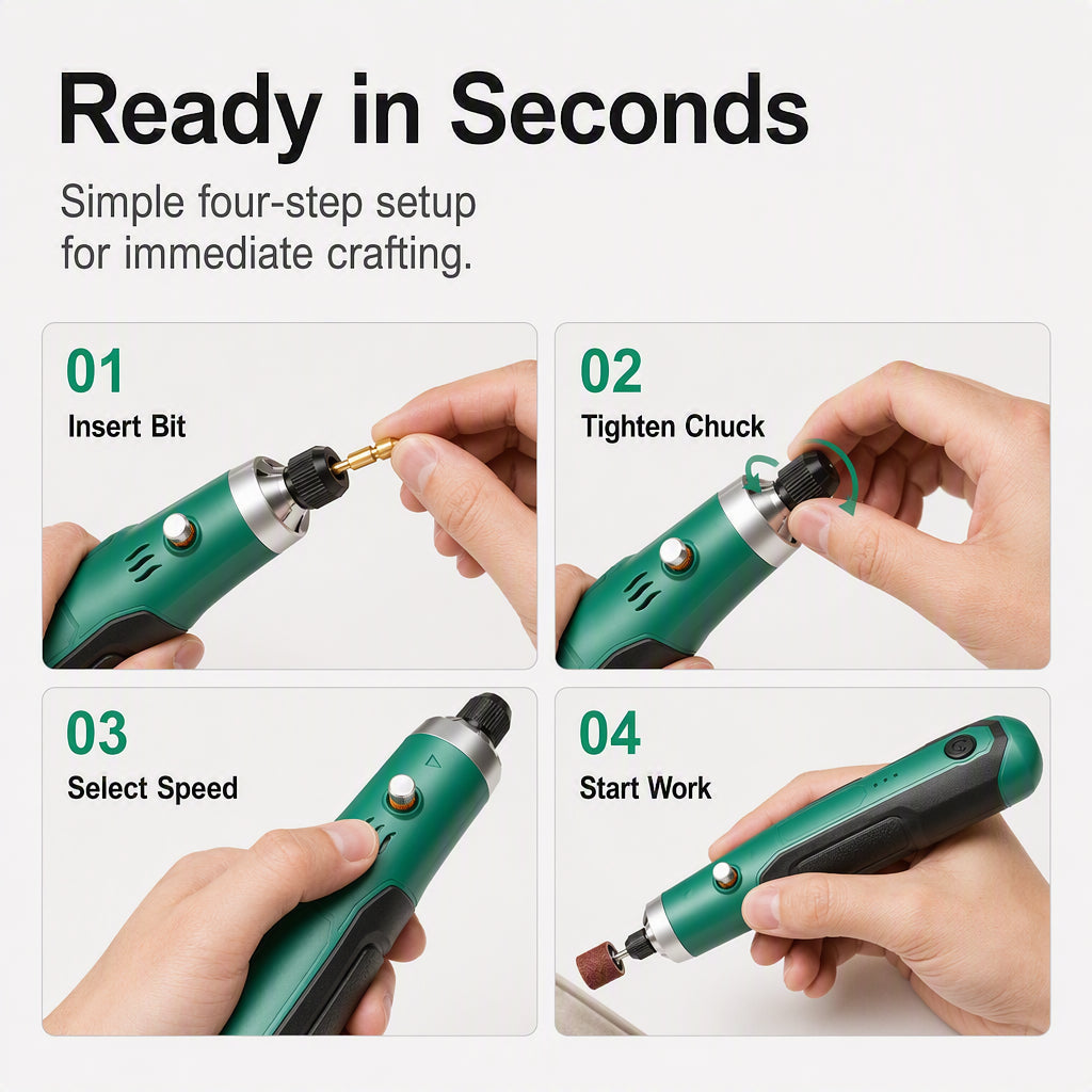Mini Handheld Rotary Tool Kit