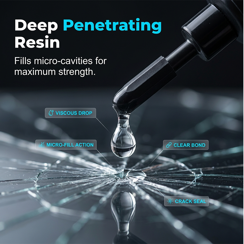 🔧 Windshield crack? DIY fix in minutes. UV resin kit that actually works. ✨