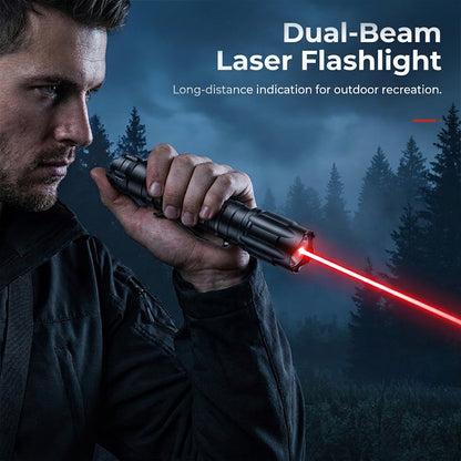 🛠️Portable Rechargeable Red & Green Laser Flashlight – USB Rechargeable Alignment & Inspection Device For Mechanics✨