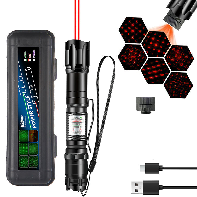 🛠️Portable Rechargeable Red & Green Laser Flashlight – USB Rechargeable Alignment & Inspection Device For Mechanics✨