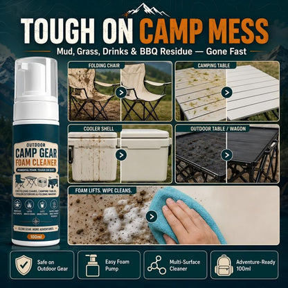 🏕️ Portable Camping Equipment Cleaner for Mud, Grease, and Spills