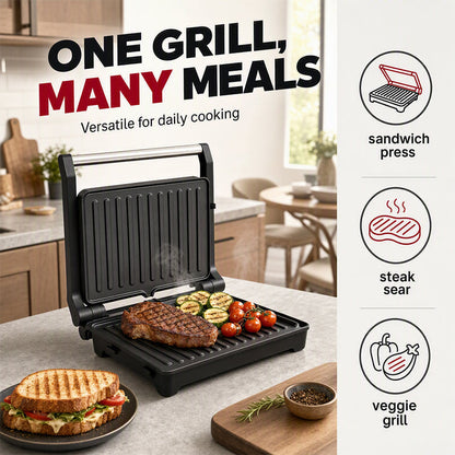 🔥Electric Sandwich Press and Panini Maker with 180-Degree Flat Grill