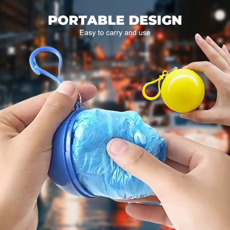 Mini Ball Shape Disposable Raincoat(Buy 1 Get 1 Free)